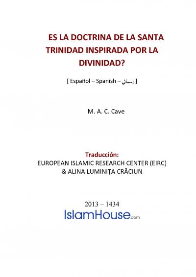 ES LA DOCTRINA DE LA SANTA TRINIDAD INSPIRADA POR LA DIVINIDAD?