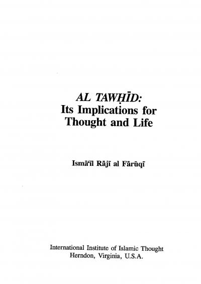 Al_Tawhid_Its Implication for Thought and Life