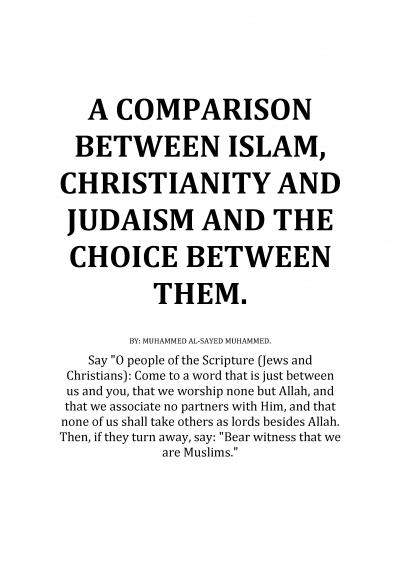 Religionfacts Com Islam Comparison Charts Islam Judaism Christianity Htm
